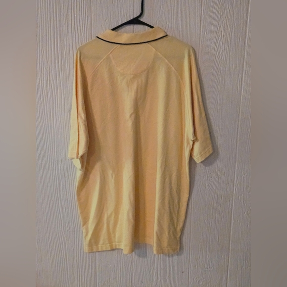 IZOD Men's Golf Shirt Short Sleeve Yellow Size XL - Picture 2 of 3